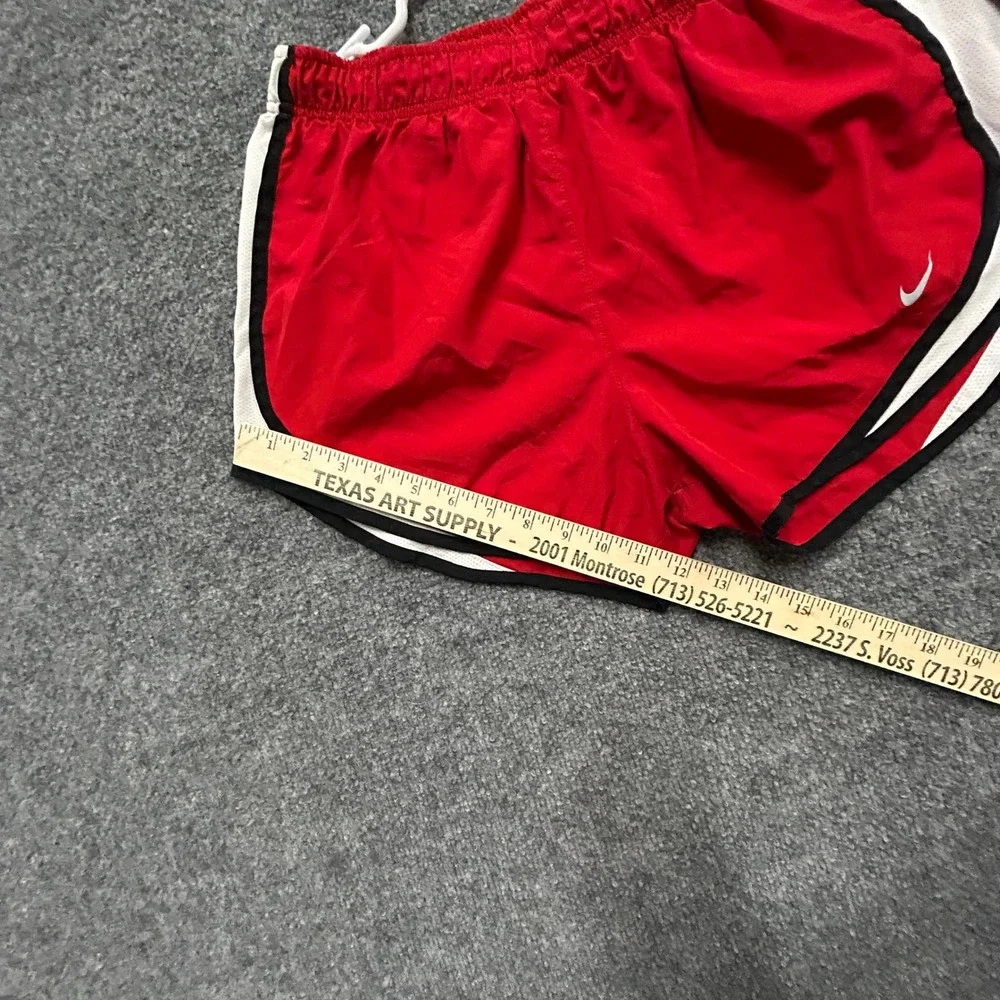 Nike Shorts Womens Size S Red Tempo Running Mesh Trim Athletic Workout Gym